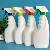 Bouteilles pulvérisatrices à gâchette et pompe Vanjoin 500ml 1000ml en HDPE blanc sérigraphiées pour nettoyage domestique 16oz 32oz 1L
