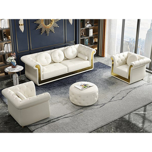 2024 nuovo divano di <span class=keywords><strong>tacchino</strong></span> di lusso divano a ciuffi 7 posti divano divano a forma di L in velluto copre soggiorno mobili divano Chesterfield - Product Image 2