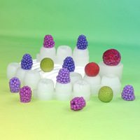 Moule en silicone pour fruits 3D DIY, pomme, orange, banane, avocat, mûre, pour la pâtisserie de desserts