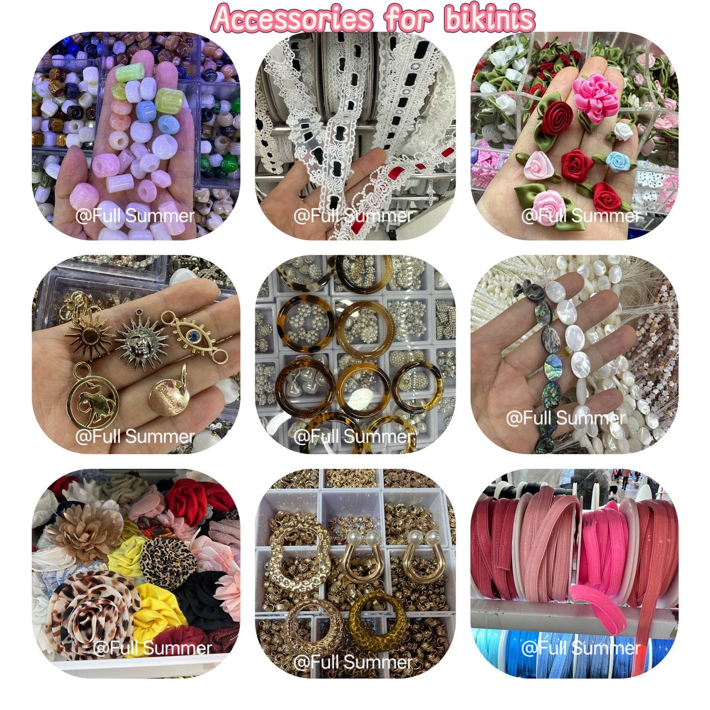 Accessories for swimwears