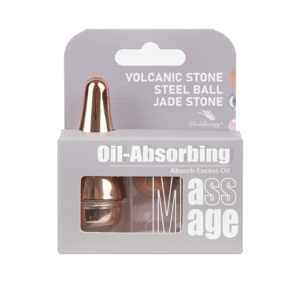 Worldbeauty reusable absorbing oil clean facial volcanic stone roller ice roller for face Replaceable sphere 3 in 1