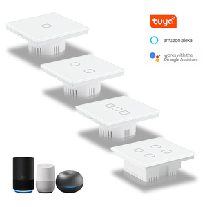 Interruptor de Luz Táctil Inteligente WiFi Zigbee, Panel de Vidrio Templado, 1/2/3/4 Vías, Compatible con <span class=keywords><strong>Alexa</strong></span>, Google Home, Tuya, <span class=keywords><strong>Apple</strong></span> HomeKit - Product Image 2