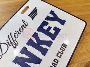 <span class=keywords><strong>Plaque</strong></span> d'<span class=keywords><strong>immatriculation</strong></span> personnalisée en métal durable avec logo de club, commande urgente, réduction sur les achats en gros - Product Image 3