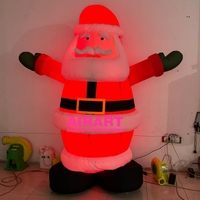Décoration de Noël gonflable personnalisée de 2,5 m de haut, grand Père Noël gonflable pour l'affichage lors d'événements festifs