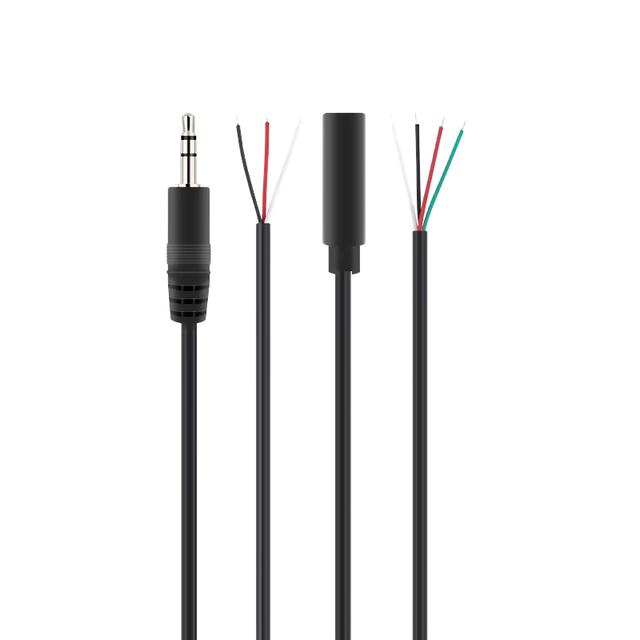 Customized AUX Headphone Infrared 3.5mm TRS 3-4 Poles Male Female Jack Stereo Audio Extension Cables for Car
