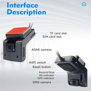 กล้องติดรถยนต์รุ่นขายดี AD01 พร้อมกล้อง 4 ตัว รองรับ 4G AI Dashcam Adas <span class=keywords><strong>Dmss</strong></span> พร้อมระบบ Cloud Traceur GPS 4G Network - Product Image 2