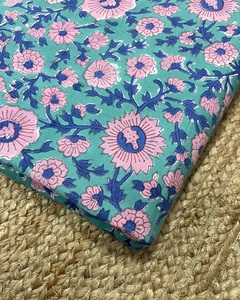 Handmade 100% Organic Cotton Woven Lightweight Soft Printed <b>Block</b> <b>Print</b> Fabric for Boys Running Clothes Dresses Shirts Bags - Product Image 5