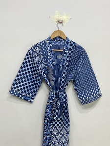 Kimono largo de algodón, tamaño libre, suelto y cómodo para adaptarse a cualquier tamaño, 50 pulgadas aproximadamente, proveedor de India - Product Image 6
