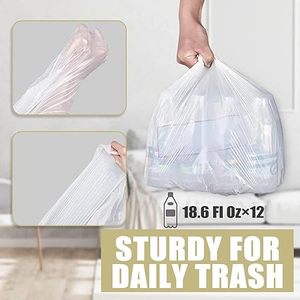 Sacs poubelles Huamaohengchun de 4 gallons, petits sacs poubelles pour bureau, chambre, salle de bain, petits sacs poubelles, 100 unités - Product Image 4
