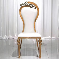 Chaise de mariée trône du roi en or Offre Spéciale chaise d'événement de luxe pour banquet de mariage