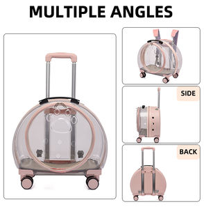 Havayolu Onaylı En İyi Büyük Tekerlekli Bebek Arabası Tipi Evcil Hayvan Taşıma Çantası Köpek Kedi Taşıyıcısı Tekerlekli Özel Logolu 5024 - Product Image 3