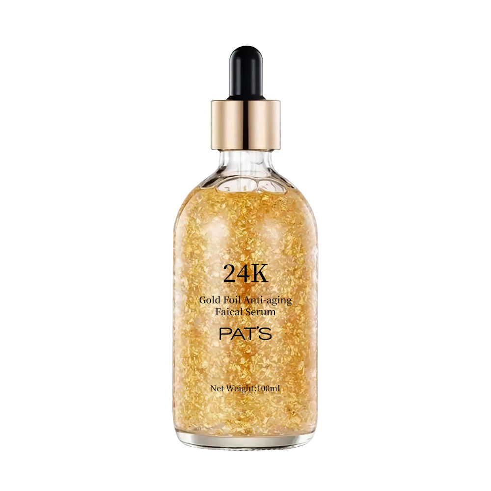 24k Pure Gold Foil Moisturizing Anti-Aging Anti-Redness Acne Treatment Essence Serum