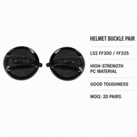 Paire de boucles de remplacement pour casque LS2 FF300 FF325, composants de boucle en PC haute résistance