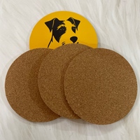 Sous-verres classiques vierges pour sublimation, écologiques, personnalisables en gros (10 cm), épaisseur 5 mm, en liège à densité moyenne, personnalisables