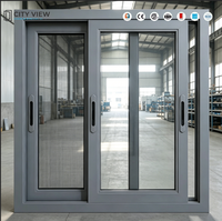 Ventanas Abatibles de Doble Acristalamiento con Marco de Aluminio para el Hogar, Ventana y Puerta Abatibles