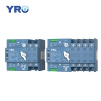 Commutateur de transfert double alimentation YRO connecté aux onduleurs photovoltaïques, ATS sur rail DIN, dispositif de commutation électrique pour système solaire