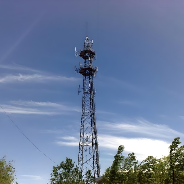 Custom Height Steel Signal Tower GSM WiFi Telecommunication Tower for 5G Base Station