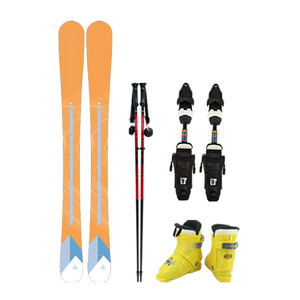 Ensemble de planches de <span class=keywords><strong>ski</strong></span> pour enfants débutants, best-seller, double planche, <span class=keywords><strong>fixation</strong></span>, noyau en bois de peuplier, 90 cm, hiver, écologique - Product Image 1