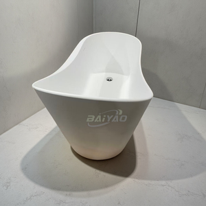 Bañera de Hidromasaje Acrílica Moderna de Lujo, Independiente, con Desagüe, para Proyectos de Baños de Alta Gama en Hoteles y Villas - Product Image 4