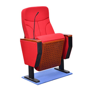 Silla de conferencia Manwa Expo HB670 de haya roja con reposabrazos para sala de conferencias y sala de reuniones - Product Image 1