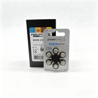 Nouvelle pile bouton zinc-air Powerone 1,45 V pour aides auditives et écouteurs 10 13 312 675 Fabriquée en Chine 60 piles/boîte