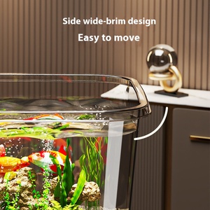 Wholesale Style New Small Goldfish Desktop Aquarium <strong>Fish</strong> <strong>Tank</strong> Thick Material Durable Transparent PET <strong>Fish</strong> <strong>Tank</strong> - Product Image 6