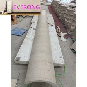 <span class=keywords><strong>Colonne</strong></span> romaine creuse <span class=keywords><strong>en</strong></span> pierre calcaire beige veinée naturelle, taille personnalisée, style design moderne - Product Image 3