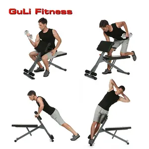 Guli Fitness Commercial Roman Chair 45 gradi Lower Back Extension Bench Bodybuilding Machine per attrezzature da palestra