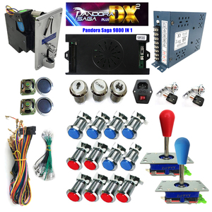 Pandoras Saga Hộp Tủ 9800 Trong 1 Hộp Trò Chơi Cần Điều Khiển 2 Người Chơi Mạ Bạc Đẩy Nút Với LED Arcade Trò Chơi Jamma <span class=keywords><strong>Kit</strong></span> - Product Image 4