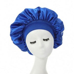 Bonnet de nuit en satin doux et coloré, ajustable, pour femmes, idéal pour le sport et les affaires, toutes saisons, vente en gros - Product Image 5