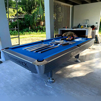 Günstiger Preis Massivholz Schiefer bett American 9 Ball Pool Billardtisch 9ft