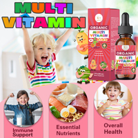 Complément alimentaire liquide multivitaminé pour enfants OEM, vitamine C, pour l'immunité et le bien-être quotidien, 60 ml, saveur baies
