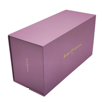 Boîte cadeau en carton magnétique personnalisable, durable et écologique avec doublure en feuille d'or pour bijoux de mariage