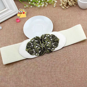 Usine en gros Vintage élastique ceinture extensible avec un design spécial à la mode large femmes Corset ceinture décontractée pour robes - Product Image 3