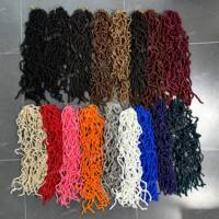 BELEZA Nu Locs 24 pouces 110G Extensions de cheveux tressés souples, Locs Déesse, Dreadlocks, en filament basse température, colorées et tendance, qualité usine