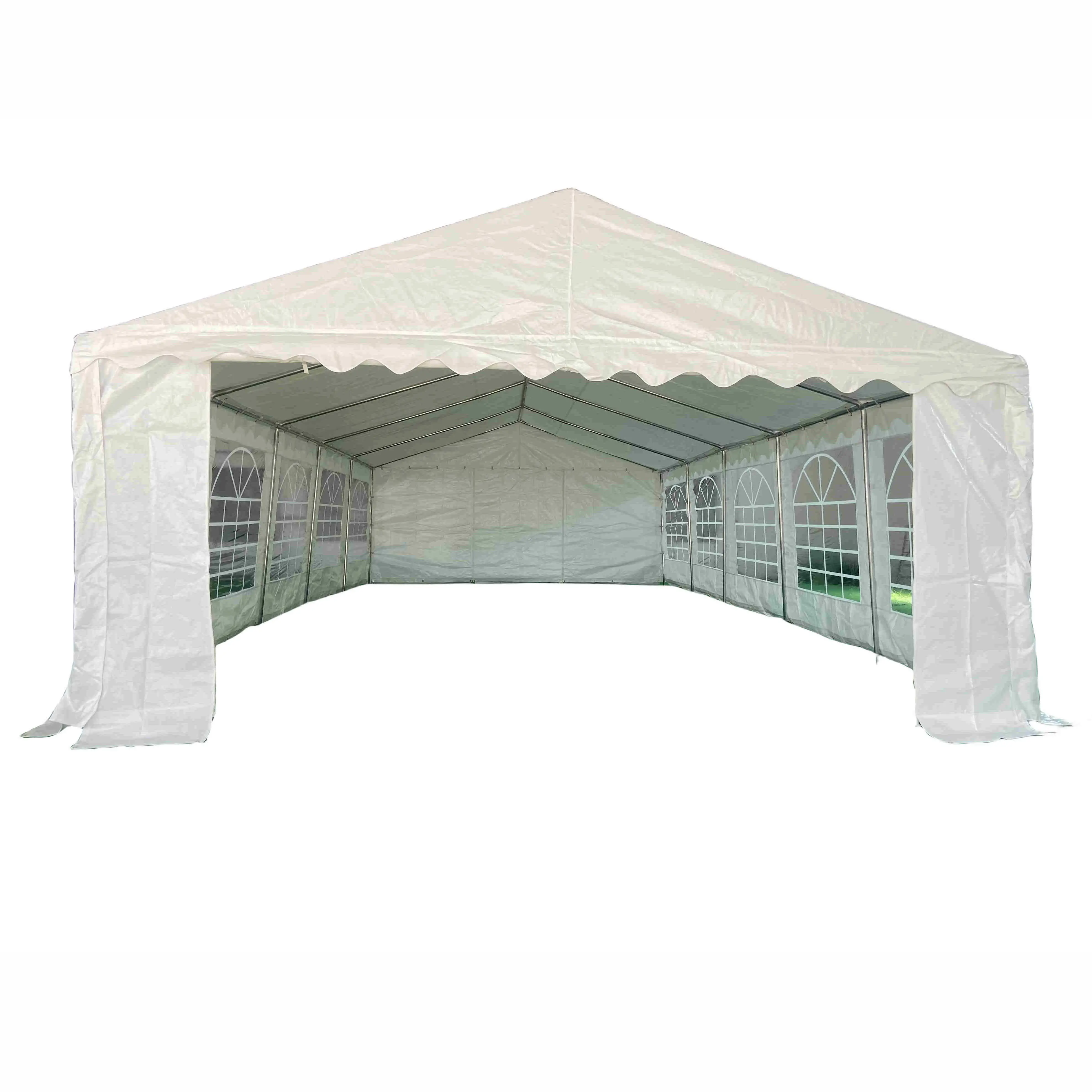 2024 yenilikçi ürünler PE kumaş beyaz eğlence çadırı PE bahçe pavilion çadır tente çadır