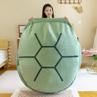Vente en gros populaire Tiktok tortue coquille peluche coton miel poupée oreiller couette pour cadeau d'anniversaire portable animal de la mer