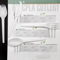 Couverts jetables en bioplastique CPLA 2026 – Couteau, fourchette, cuillère – Vaisselle compostable pour cafés et bistrots