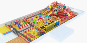 Serie di caramelle parco giochi al coperto a basso costo per bambini, tra cui scivoli piscine a pallina trampolini di sabbia piccoli (dieci quadrati - Product Image 6