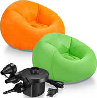 Fauteuils gonflables, canapé gonflable avec pompe à air électrique, canapé gonflable pliable et portable, canapé paresseux