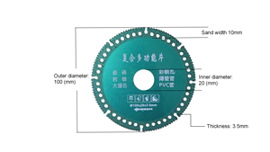 Lưỡi kim cương để cắt gạch sứ gốm thủy tinh đá công cụ quay đĩa Máy mài - Product Image 5