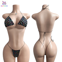 ELITES Tenue de Danse Exotique Luxe Sexy pour Club Vêtement de Danse Lingerie Exotique Bikini de Danse