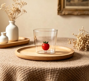 Tasse à café en verre à haute teneur en borosilicate de <span class=keywords><strong>tomate</strong></span> 3D personnalisée en gros tasses à thé pour la maison - Product Image 4