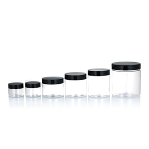 Bán Buôn Mỹ Phẩm Bao Bì Thực Phẩm 1Oz 2Oz 4Oz 6Oz 8Oz Rõ Ràng Hổ Phách Trắng Pet Nhựa Jar Với Màu Đen Trắng Vàng Bạc Có Nắp Đậy - Product Image 5