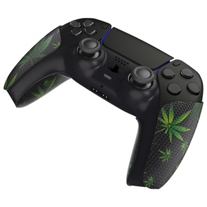 PlayVital Green Weeds - Almohadillas de Goma Suave con Textura Profesional Antideslizantes y Absorbentes del Sudor para el Control de PS5 - Product Image 5