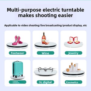 45Cm Điện Hiển Thị Bàn Xoay Nhỏ Xoay Bàn Xoay Cho Máy Ảnh Điện Bàn Xoay Cho Ảnh Studio Phụ Kiện - Product Image 4