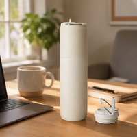 Bouteille d'eau isotherme sous vide 30 oz, double paroi en acier inoxydable, logo personnalisé