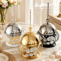 Ensemble de chauffe-plats de luxe en acier inoxydable avec couvercle suspendu décoratif pour buffet, mariage, banquet, fête