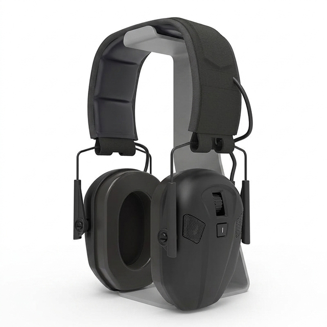 ANSI Certified NRR 23dB Bluetooth Electronic Earmuffs with Dual Microphones Hearing Protection Headset for Mowing Woodworking