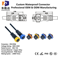 Connecteur industriel étanche surmoulé M25, assemblage de câbles, solution de câblage personnalisée OEM ODM, IP68